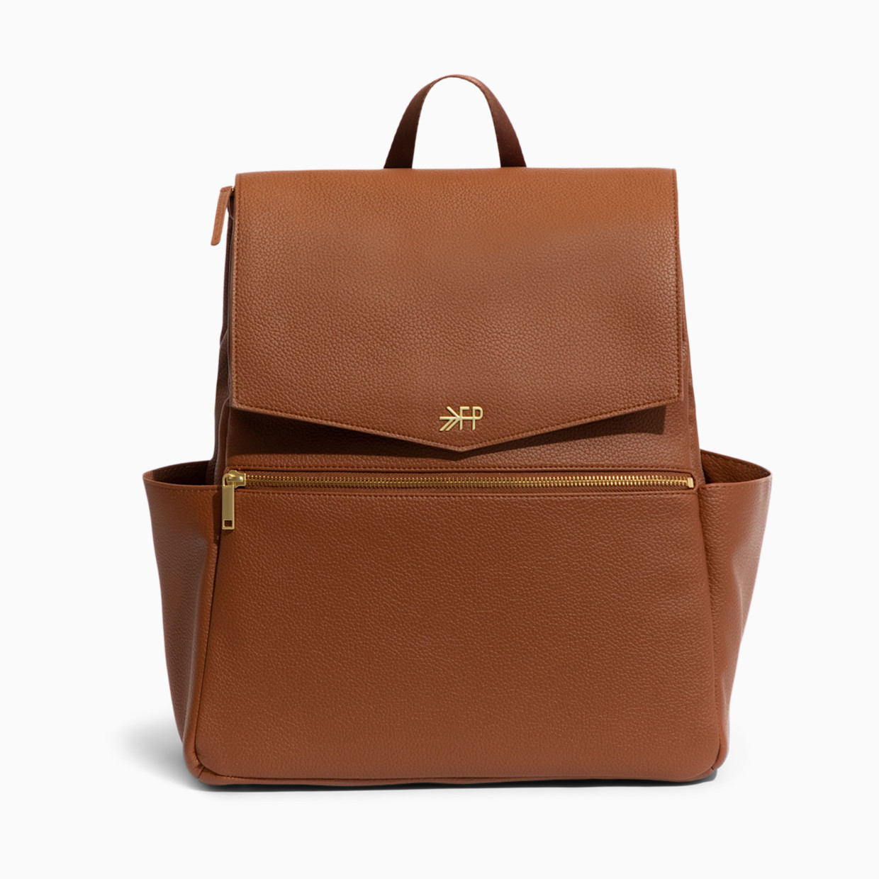 Freshly Picked Convertible Classic Diaper Bag II - Cognac.