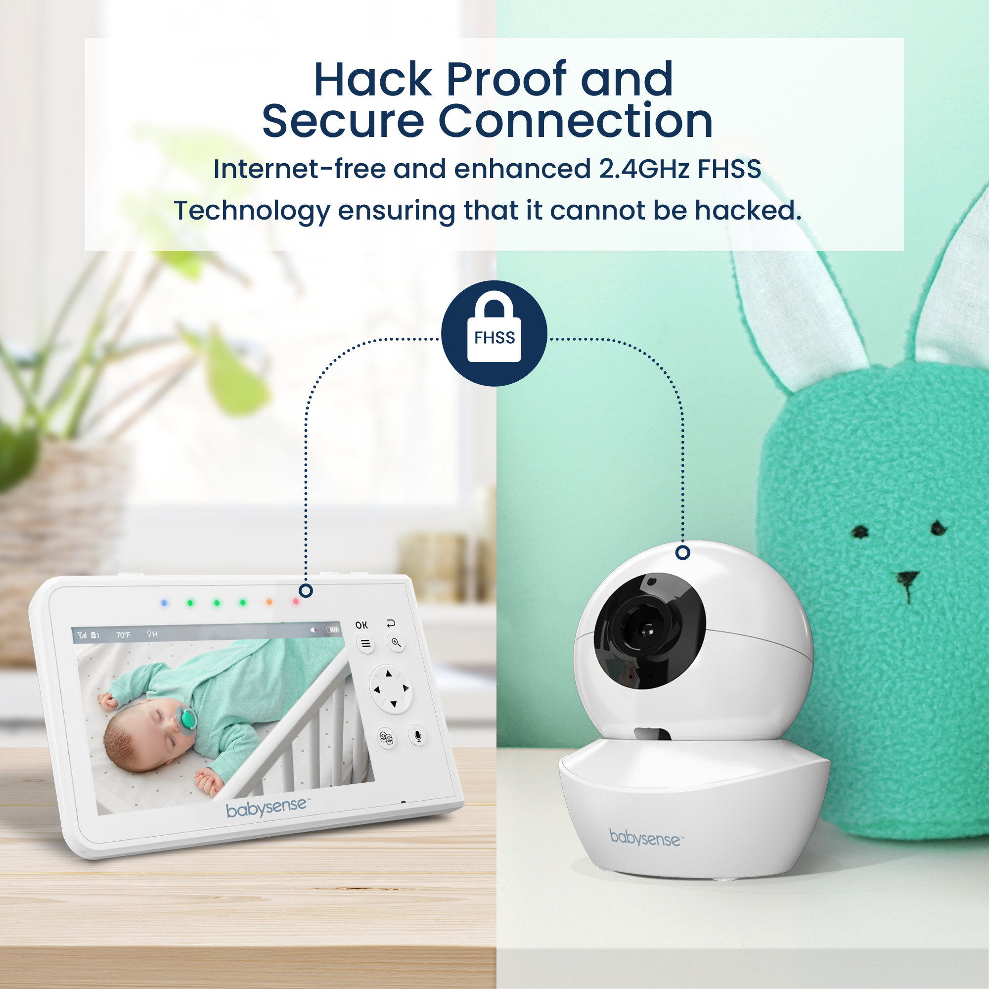 Babysense Split Screen Video Baby Monitor V43 Babylist Store