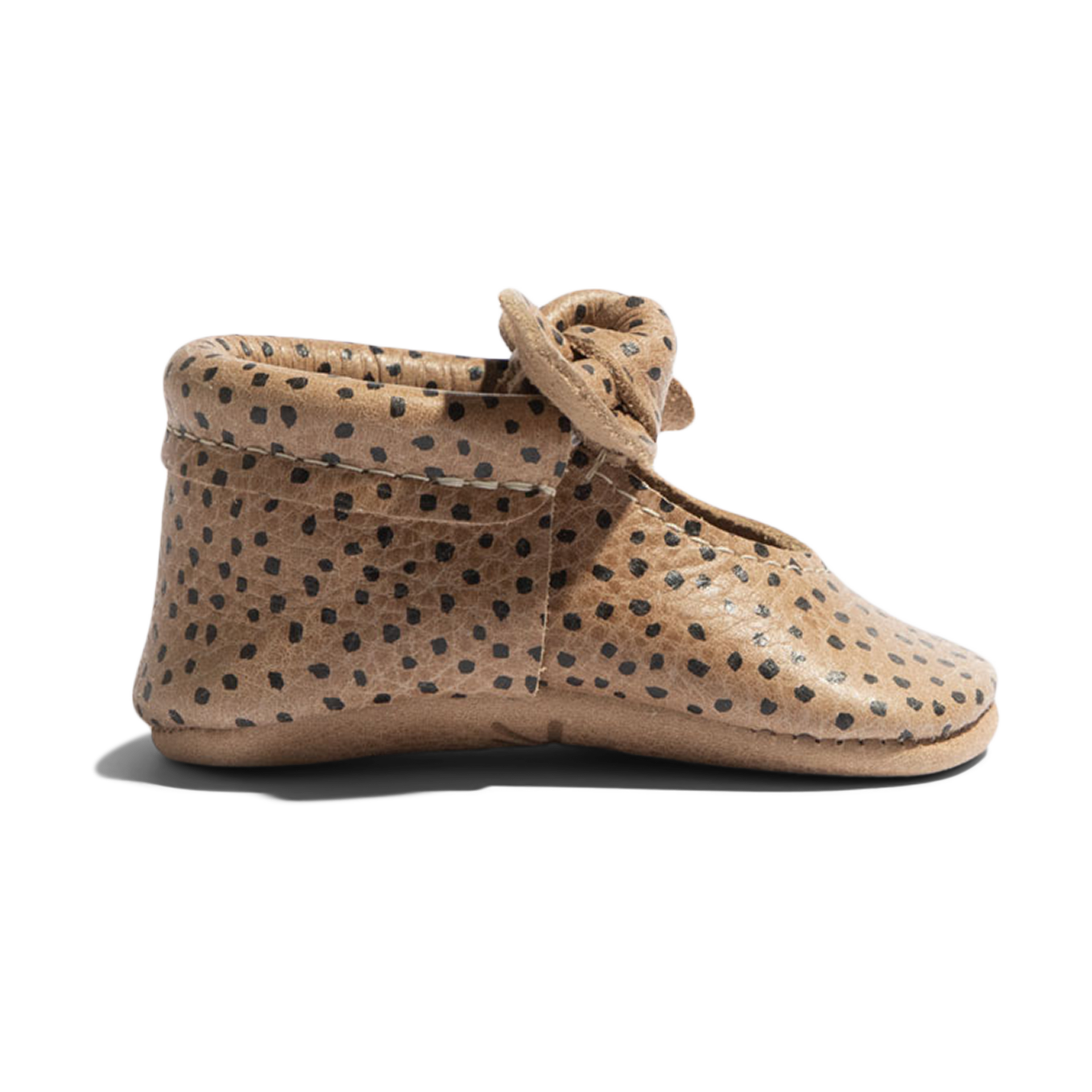 Freshly Picked Knotted Bow Moccasins - Almond Speckles, 1.