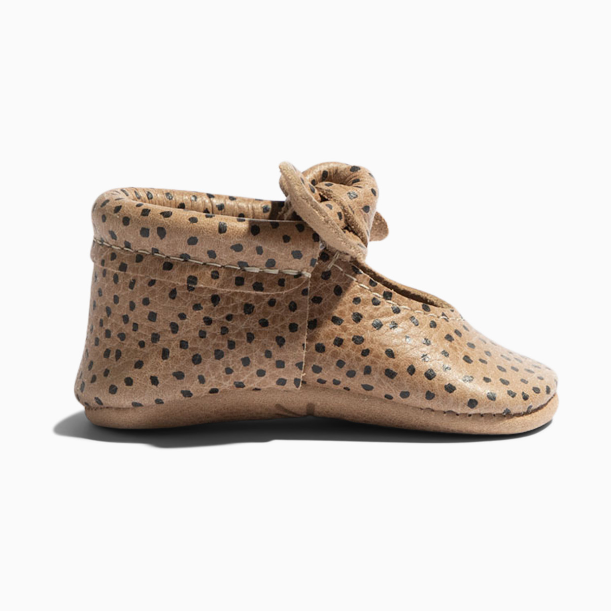 Freshly Picked Knotted Bow Moccasins - Almond Speckles, 1.