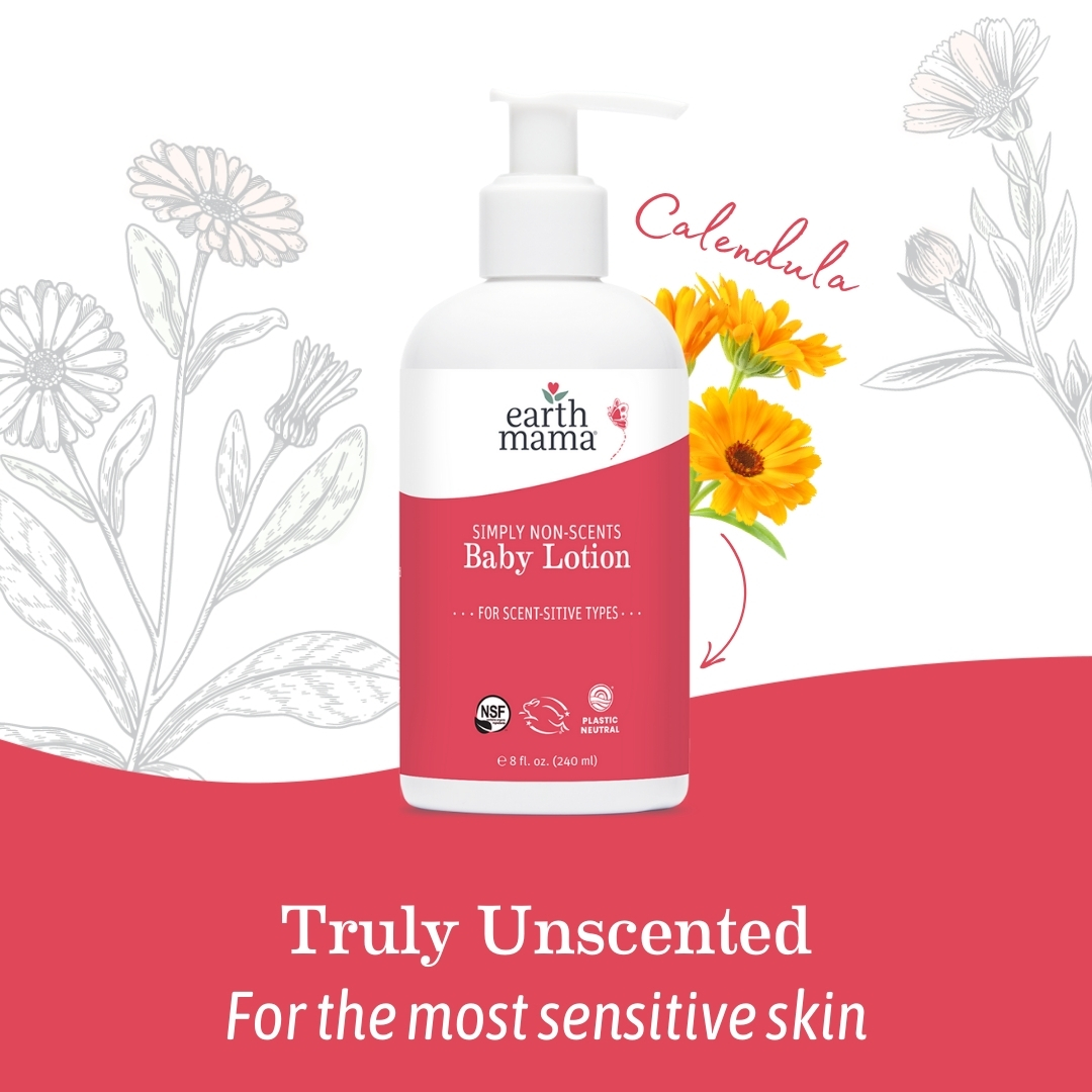 Earth Mama Baby Lotion - Simply Non-Scents, 8 Fl Oz.