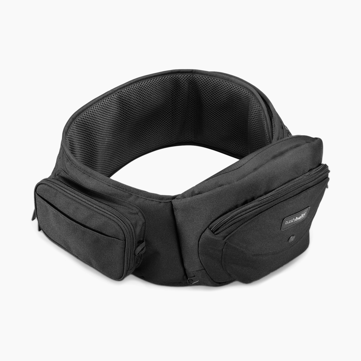 Tushbaby Hip Seat and Snug Carrier 2-in-1 Bundle - Black/Black, Black Snug Carrier.