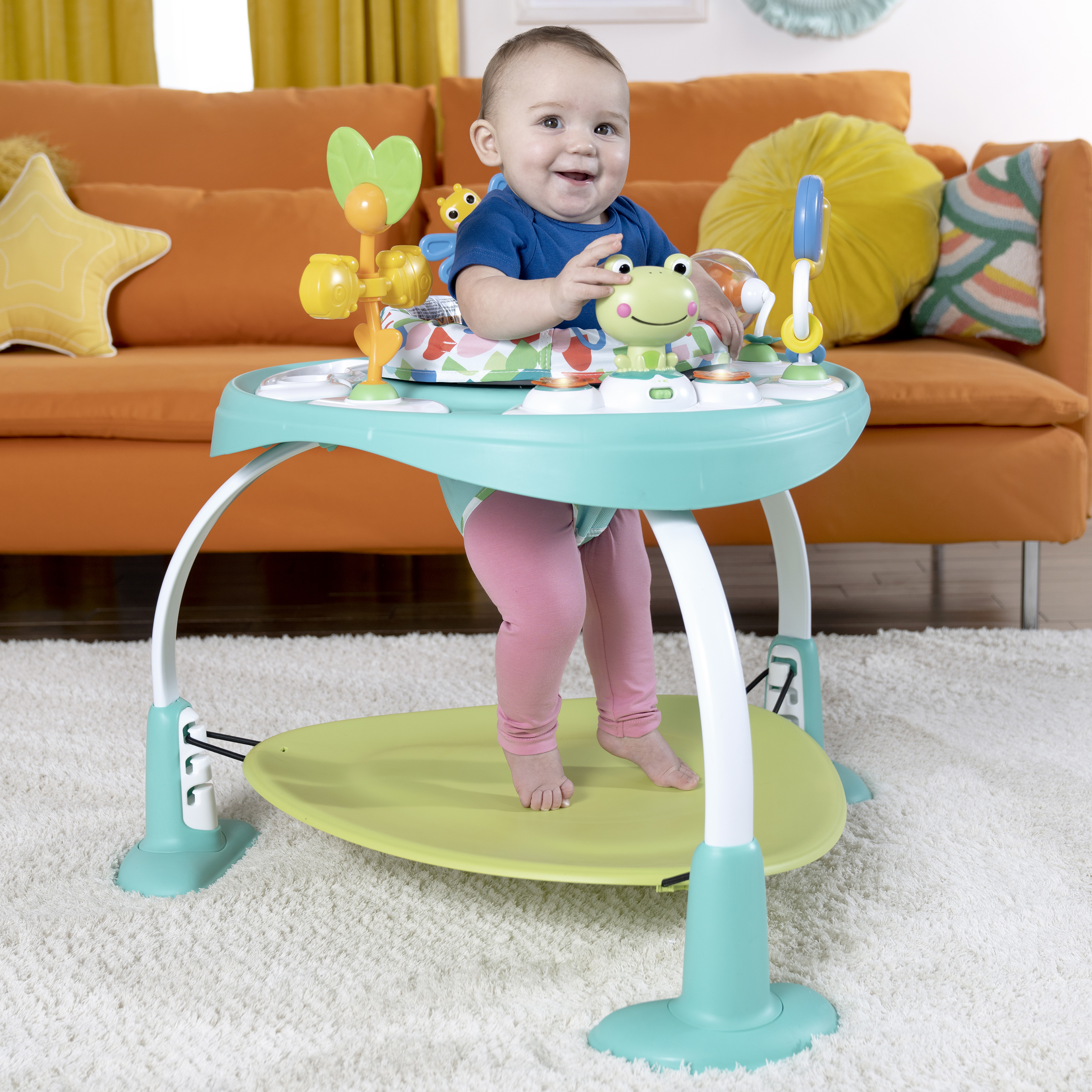 Bright Starts Bounce Bounce Baby 2-in-1 Activity Jumper & Table.