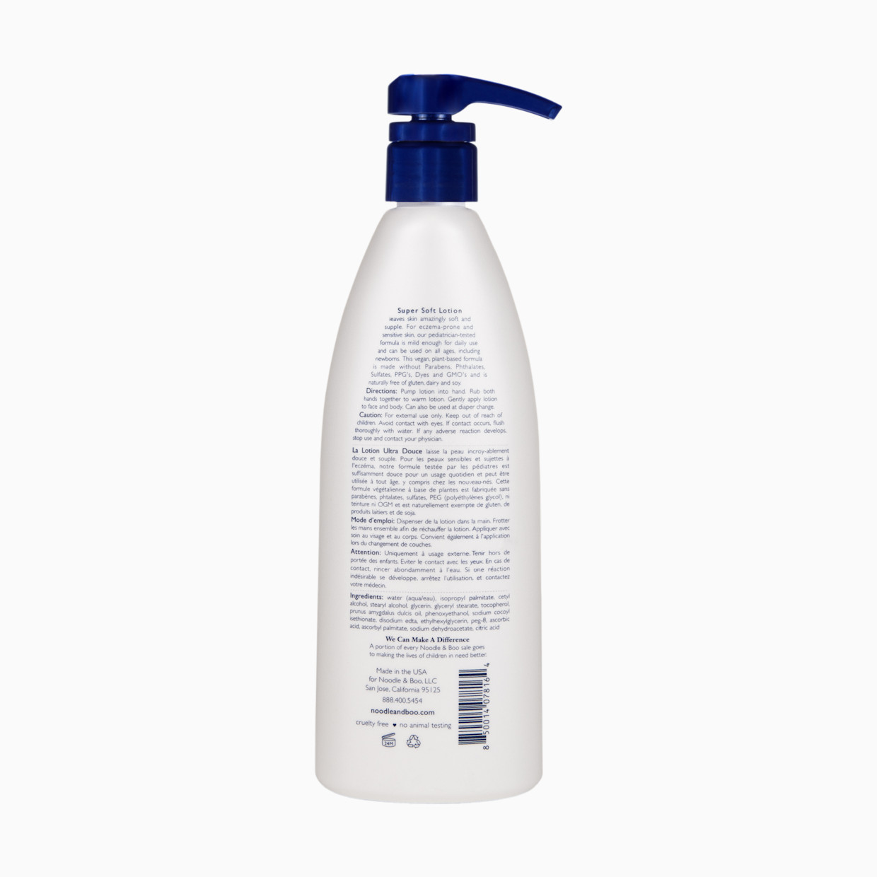 Noodle & Boo Super Soft Lotion - Fragrance Free, 16 Oz.