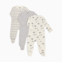 Thumbnail of Elephant & Stripe & Heather Gray Solid