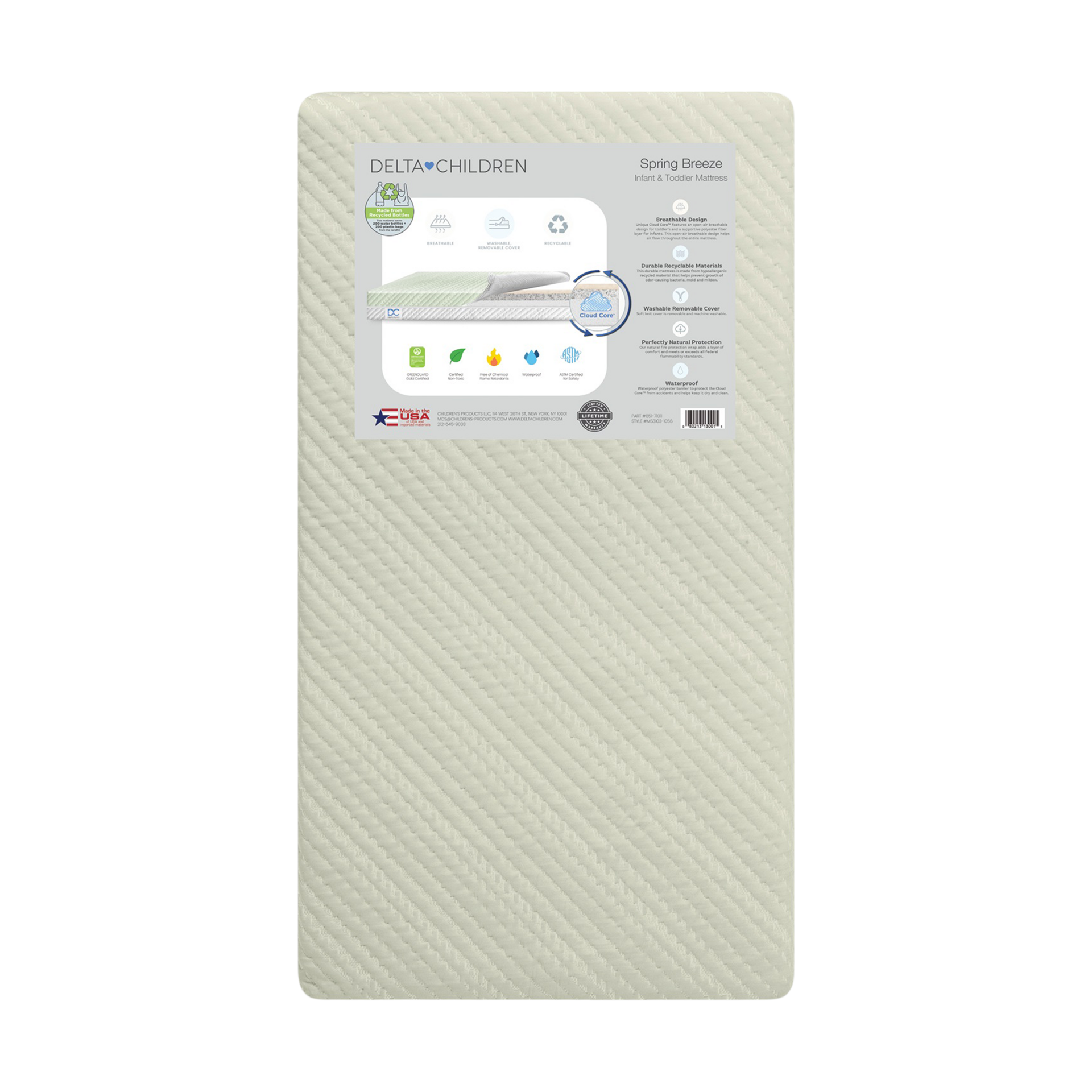 Delta Children Spring Breeze Mattress.