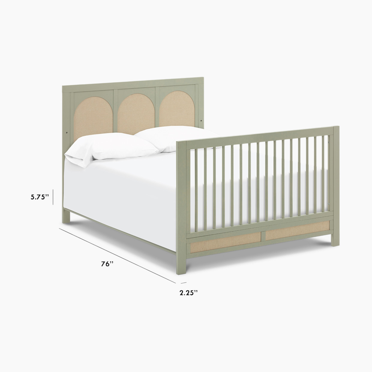 Namesake Full Size Bed Conversion Kit - French Sage.