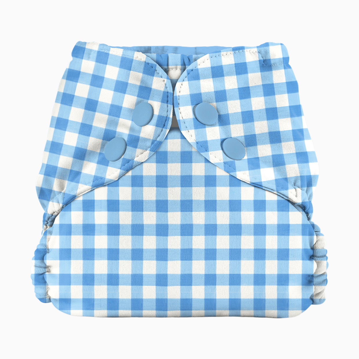 Esembly Recycled Diaper Cover (Outer) + Swim Diaper - Gingham, Size 1 (7-17 Lbs).