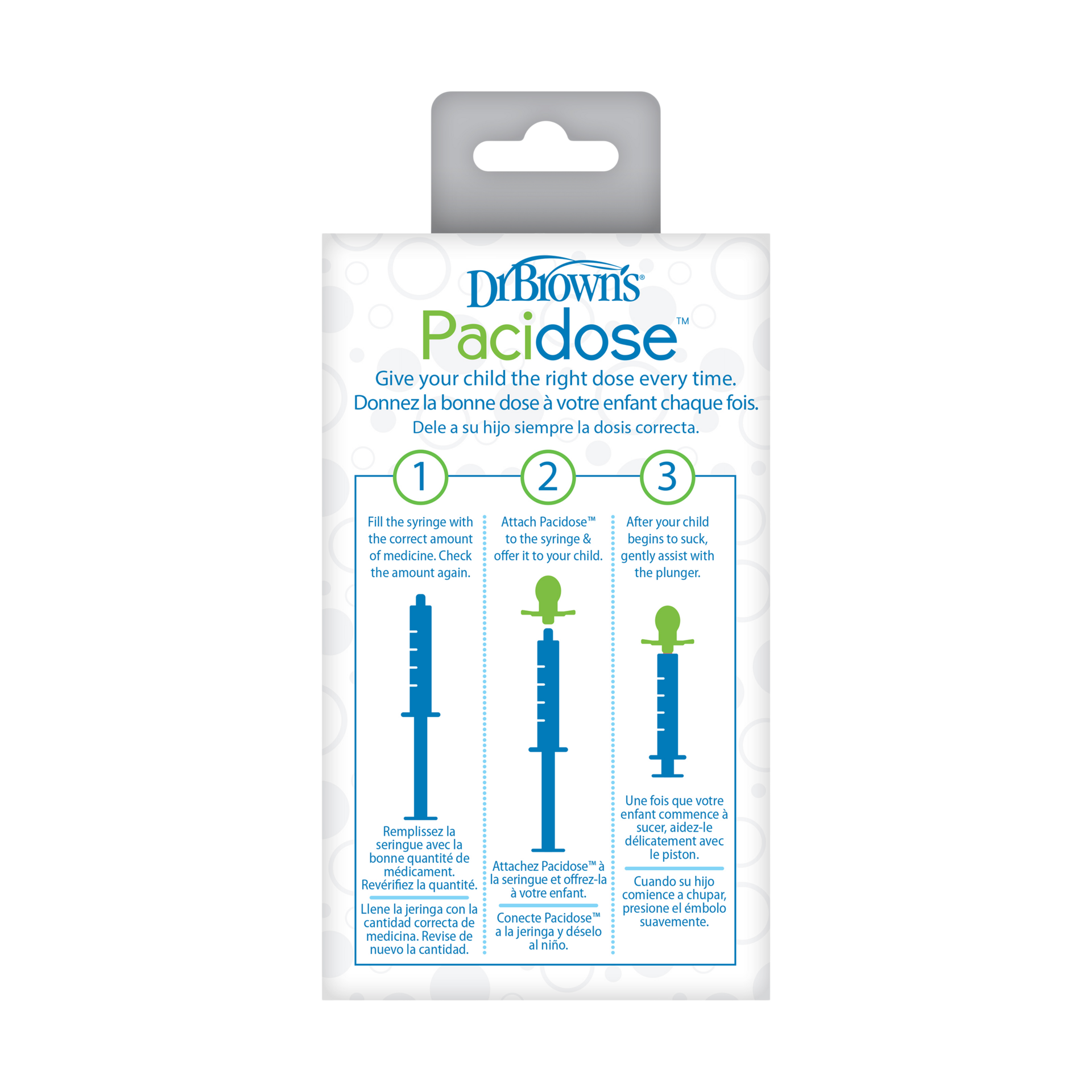 Dr. Brown's Pacidose Medicine Dispenser, 0-6m, 6-18m.