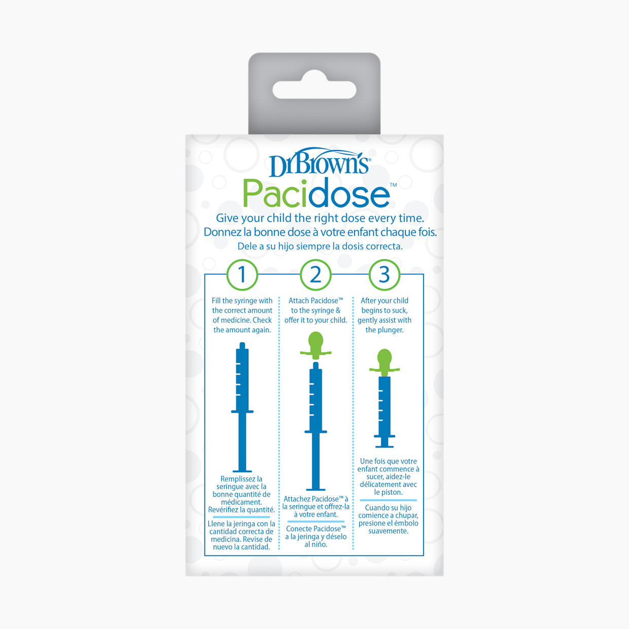 Dr. Brown's Pacidose Medicine Dispenser, 0-6m, 6-18m.