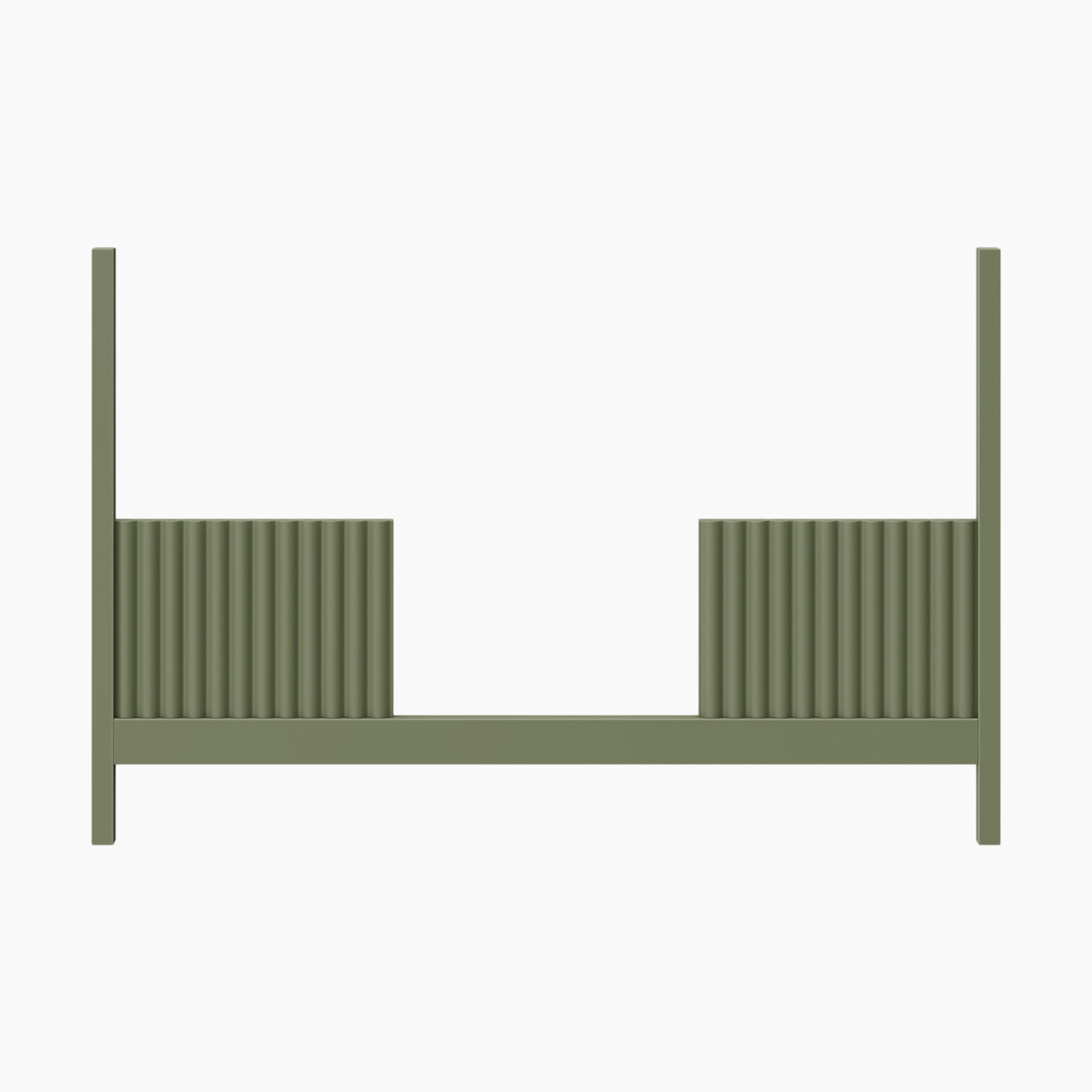 babyletto Moab 3-in-1 Convertible Crib Toddler Bed Conversion Kit - Olive.