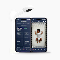 Nanit Pro Smart Baby Monitor & Wall Mount – 1080p Secure Wi-Fi Video Camera, Sensor-Free Sleep & Breathing Motion Tracker, 2-Way Audio, Sound & Motion Alerts, Night Vision, and Breathing Band - White