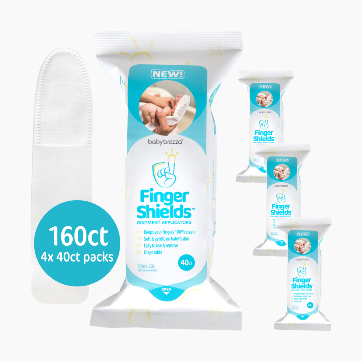 Baby Brezza Finger Shields - Ointment Applicators - 160.