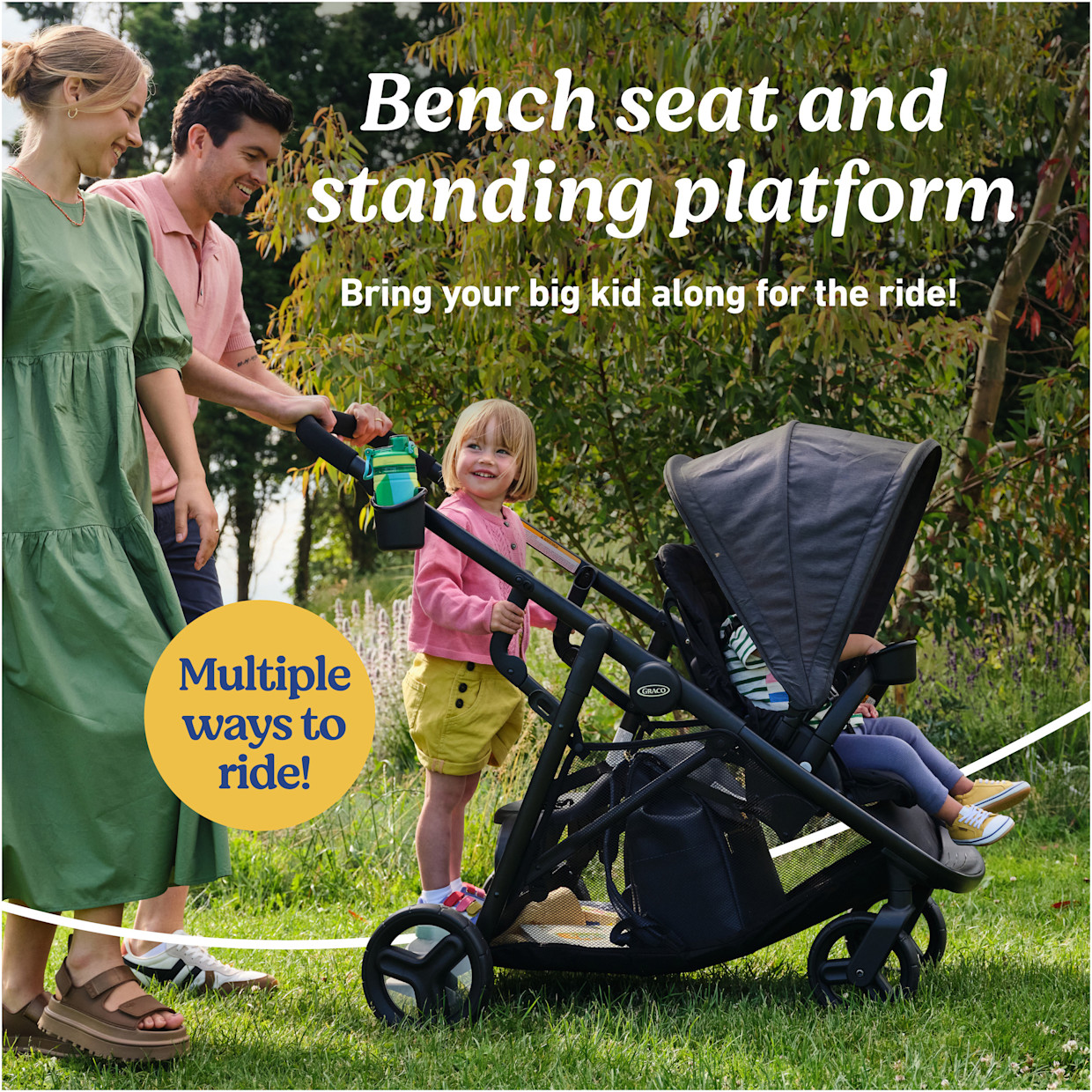 Graco Ready2Grow 2.0 Double Stroller and SnugRide Lite LX Infant Car Seat Twin Bundle.