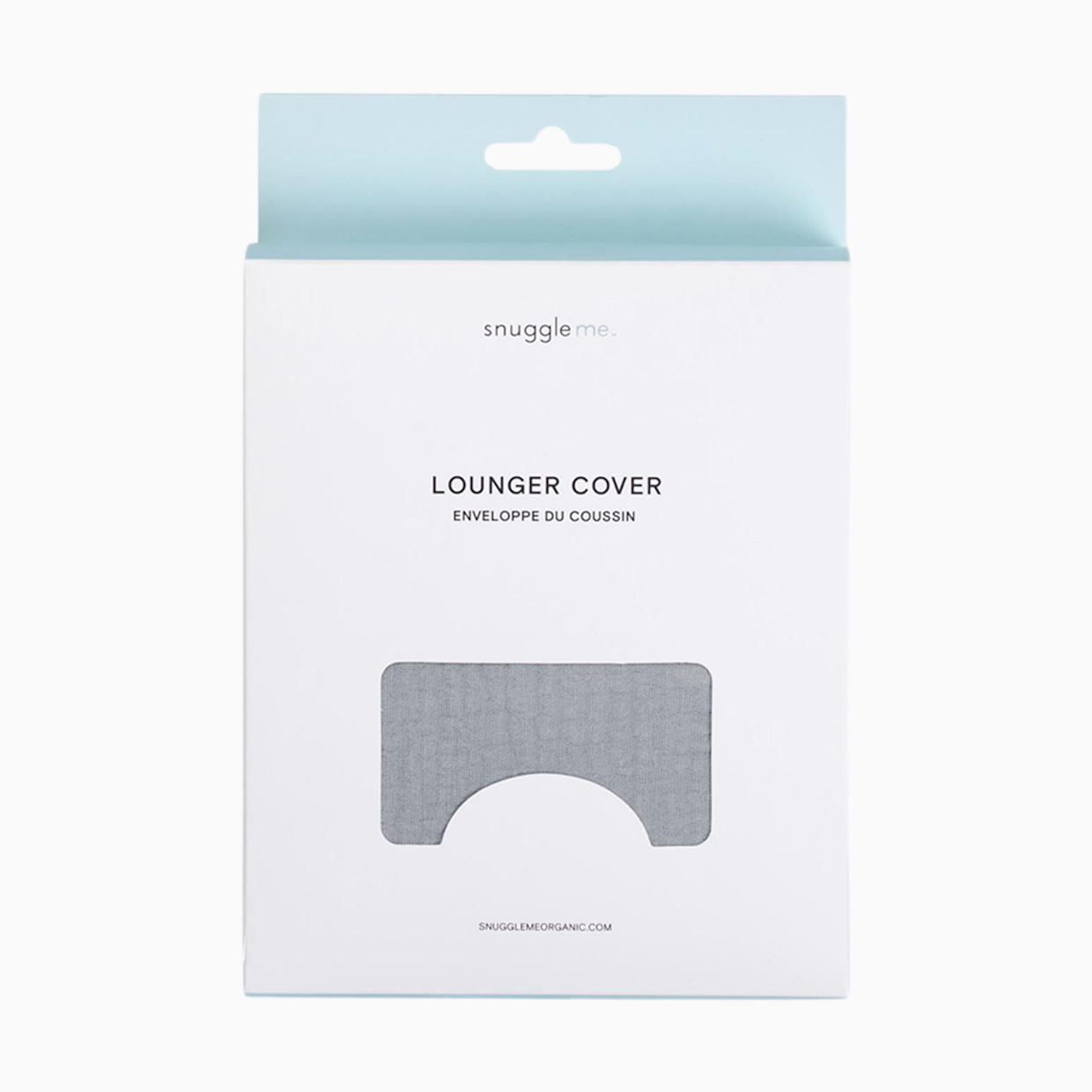 Snuggle Me Organic Infant Lounger Curve Muslin Cover - Stone.