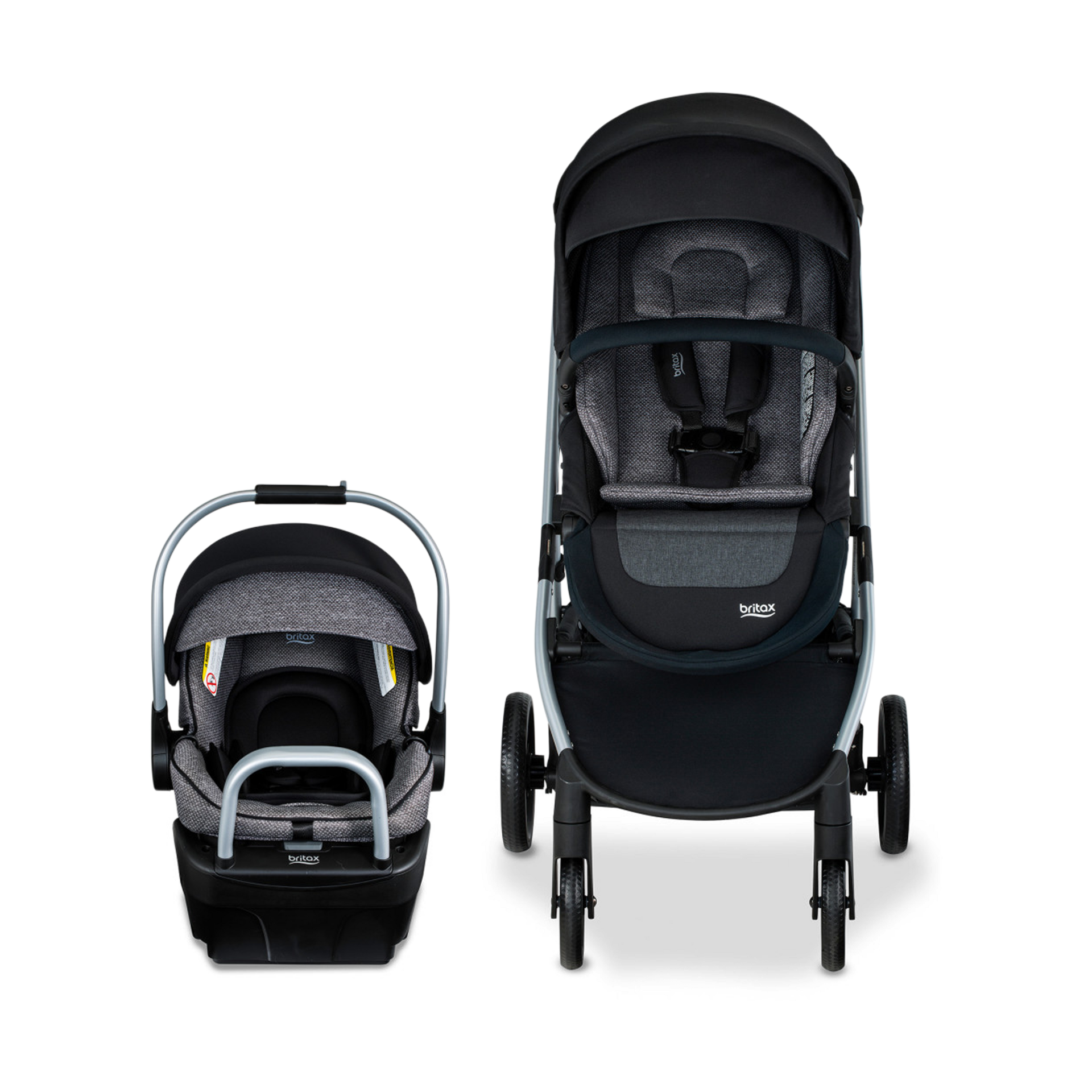 Britax Willow Grove SC Travel System - Pindot Onyx.