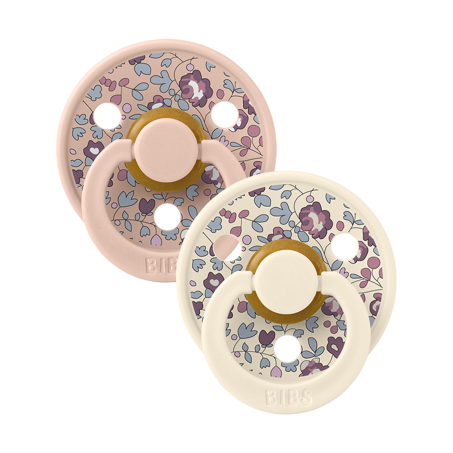 BIBS BIBS x LIBERTY Colour Natural Rubber Pacificier (2-pack).