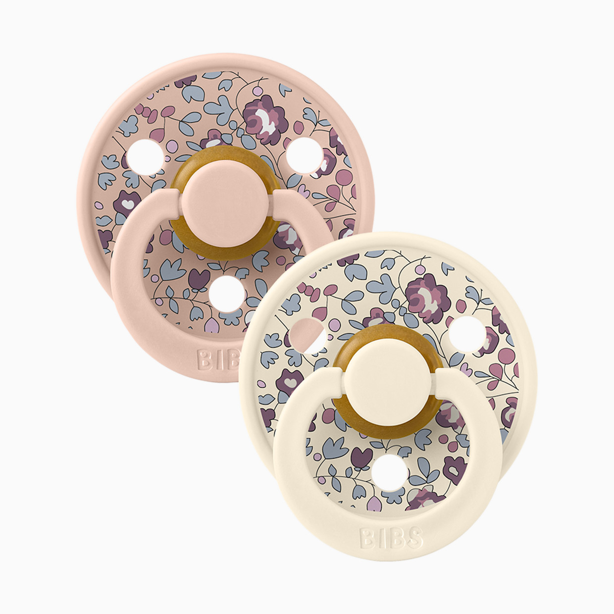 BIBS BIBS x LIBERTY Colour Natural Rubber Pacificier (2-pack) - Blush, Size 1.