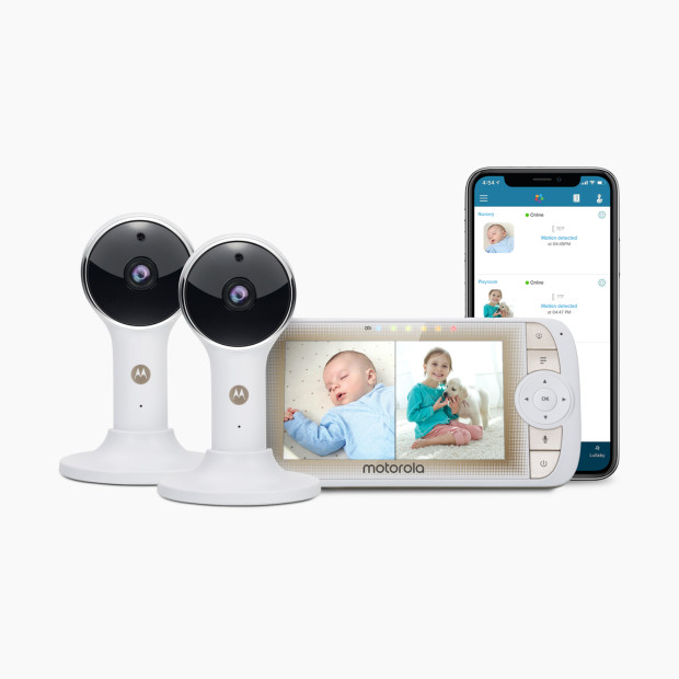 Motorola Lux65 5" WiFi Baby Monitor with 2 Cameras Digital PTZ.