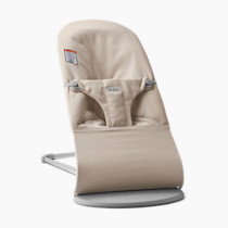 BabyBjörn Bouncer Bliss, Woven Mélange, Light Beige | 2-in-1 Adjustable Baby Bouncer Seat and Toddler Chair, Newborn to Toddler (8-29 lbs), 4 Positions, Lightweight & Portable