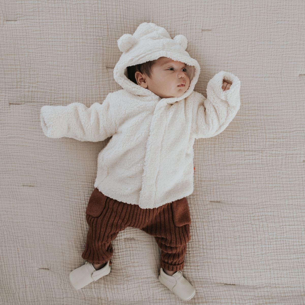 Magnetic Me Fleece Jacket - Sage, 0-6 M.