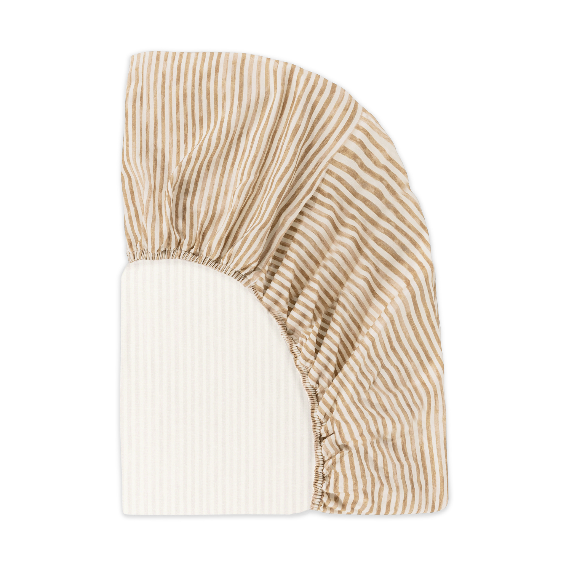 babyletto Organic Brushed Cotton Crib Sheet - Autumn Stripe.