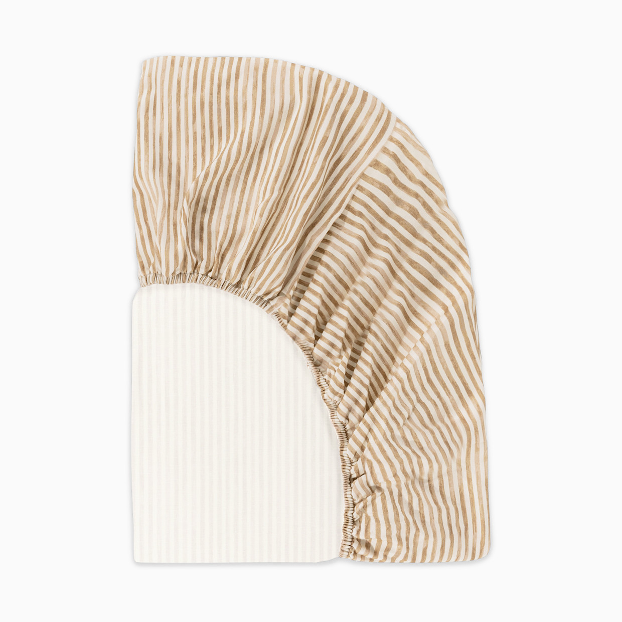 babyletto Organic Brushed Cotton Crib Sheet - Autumn Stripe.