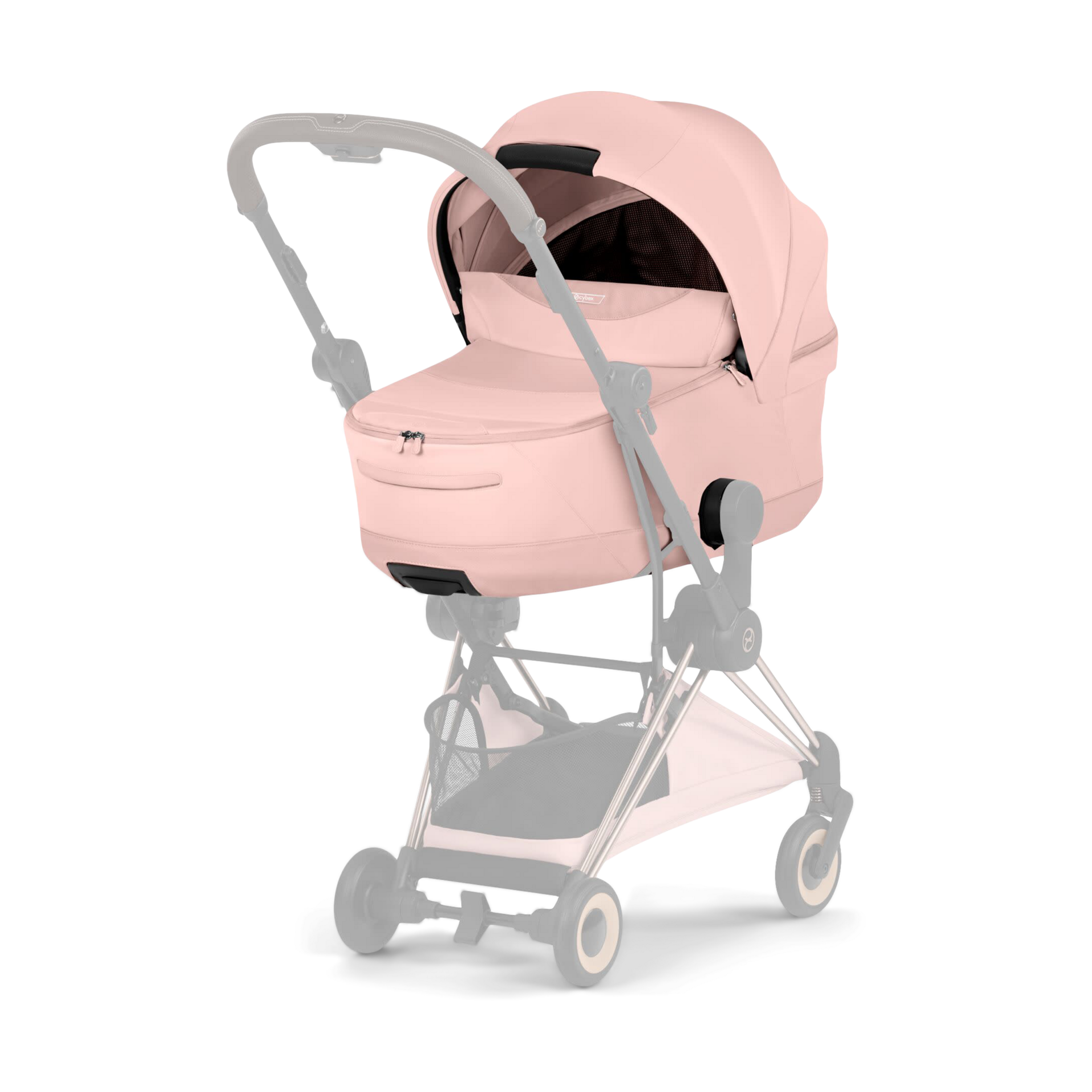 Cybex MIOS/COYA Fold Lux Carry Cot Style Collection - Peach Pink.