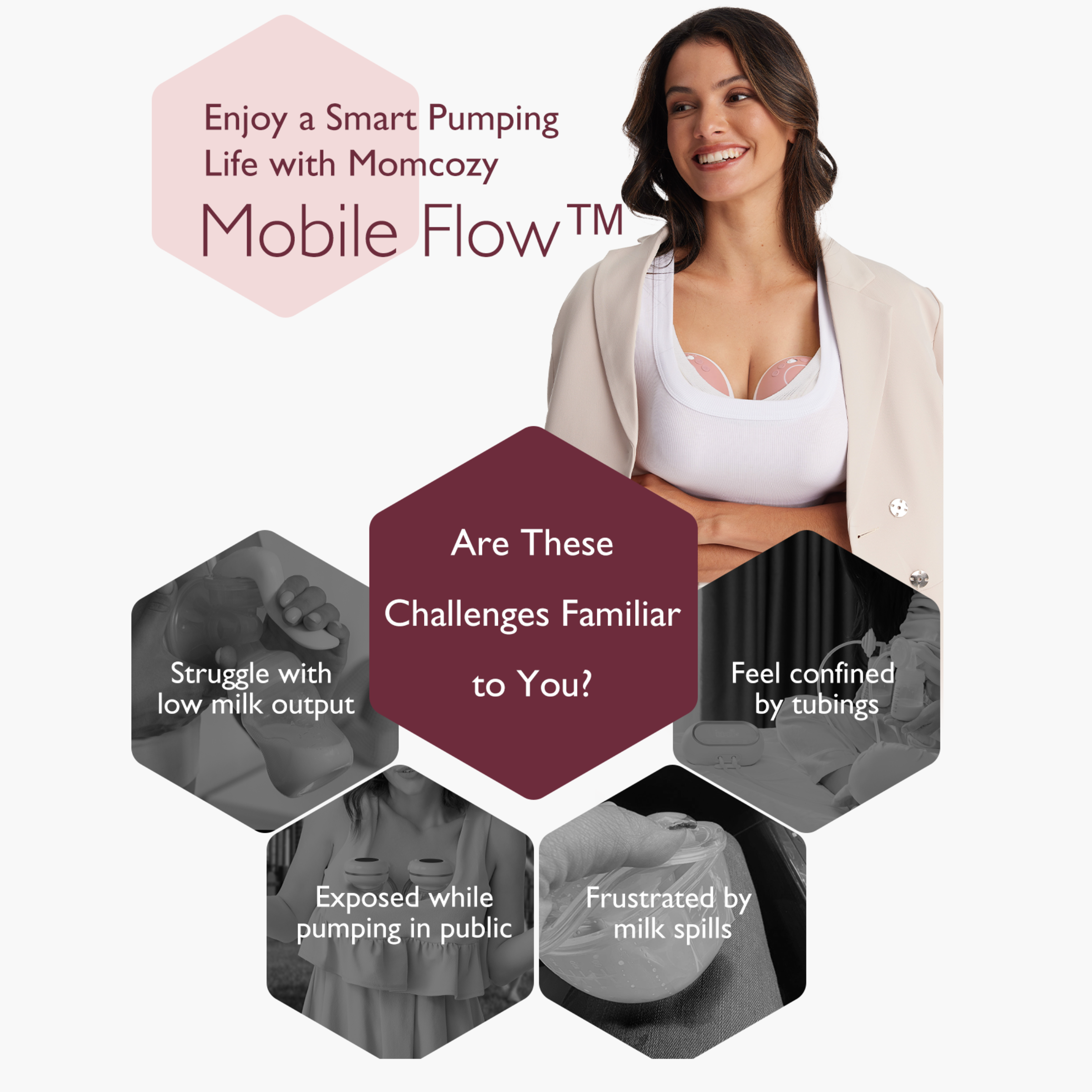 Momcozy M9 Wearable Electric Breast Pump with Smart App.