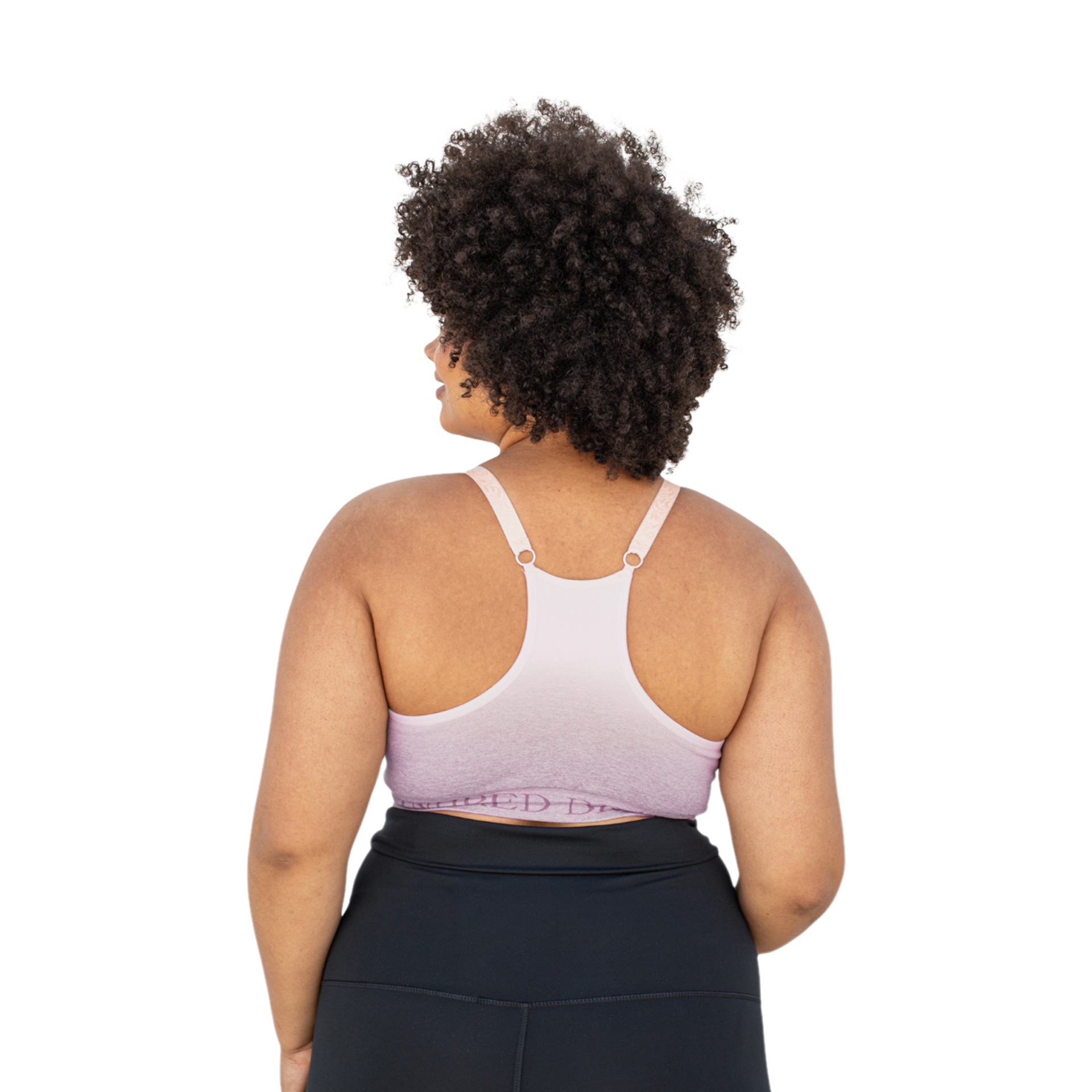 Kindred Bravely Sublime Hands-Free Pumping & Nursing Sports Bra - Ombre Purple, X-Large Busty.