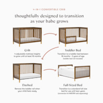 babyletto Gelato 4-in-1 Convertible Crib with Toddler Bed Conversion ...