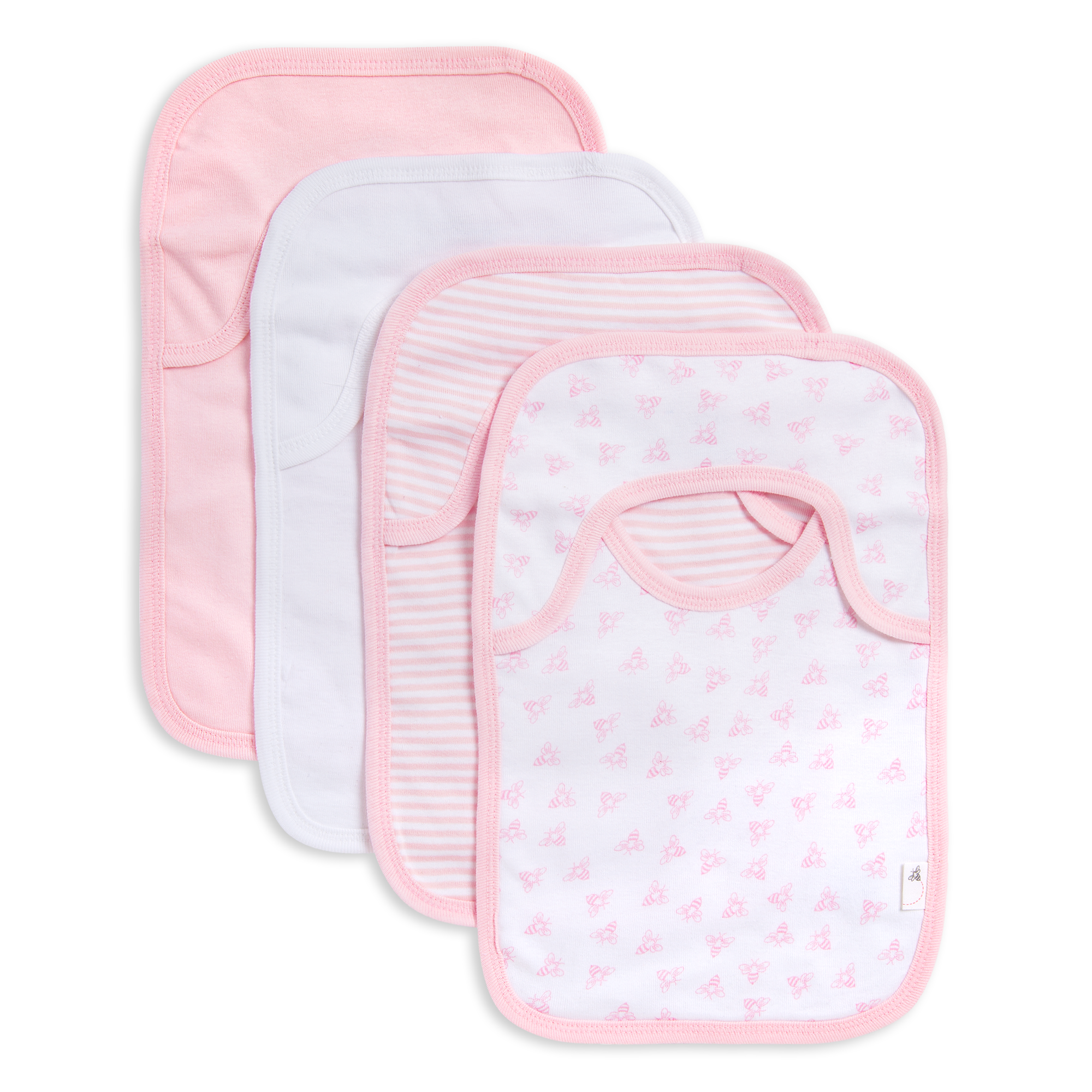 Burt's Bees Baby Organic Lap Shoulder Bib (4 Pack) Blossom Babylist