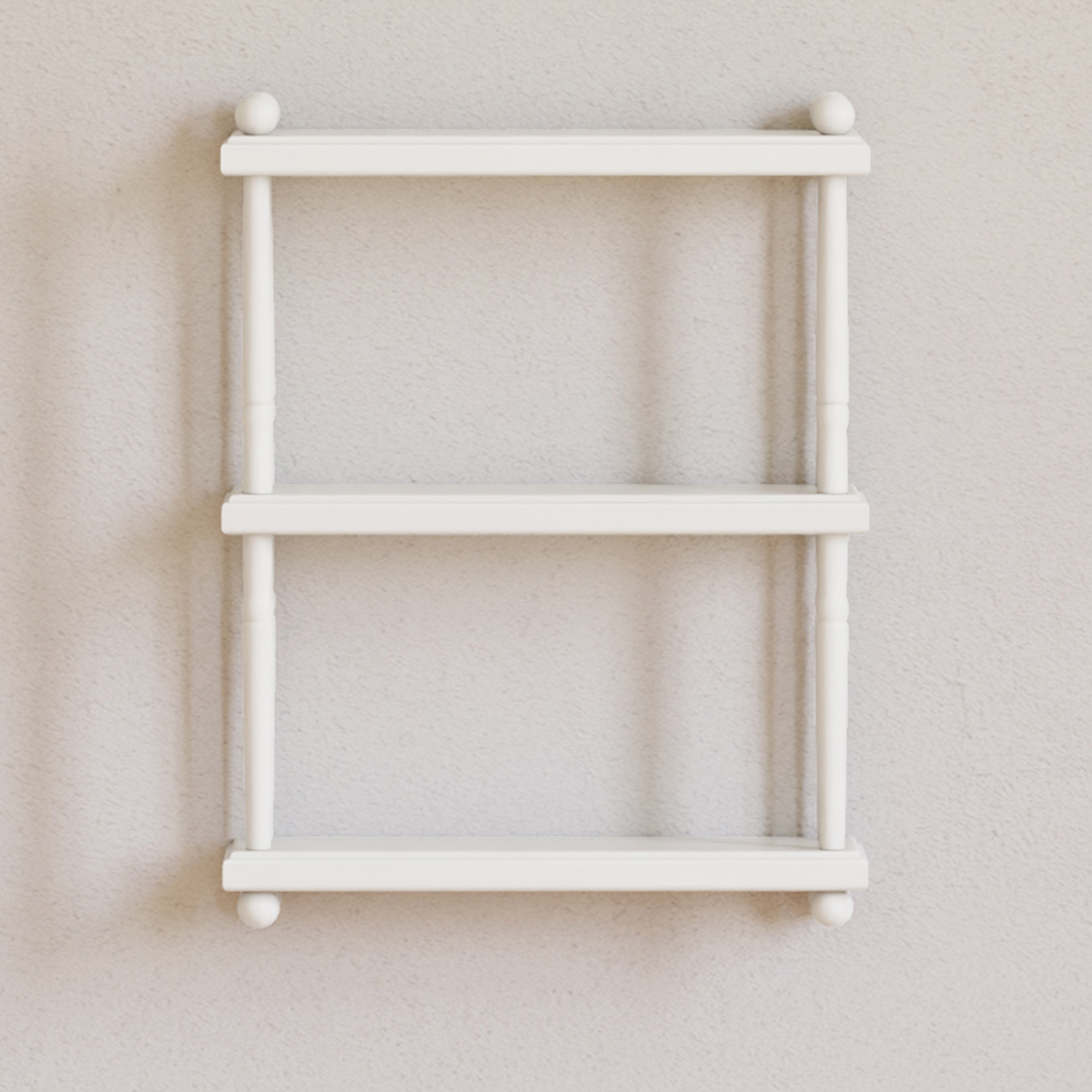 Namesake Liberty Tiered Wall Shelf - Warm White, Contemporary.