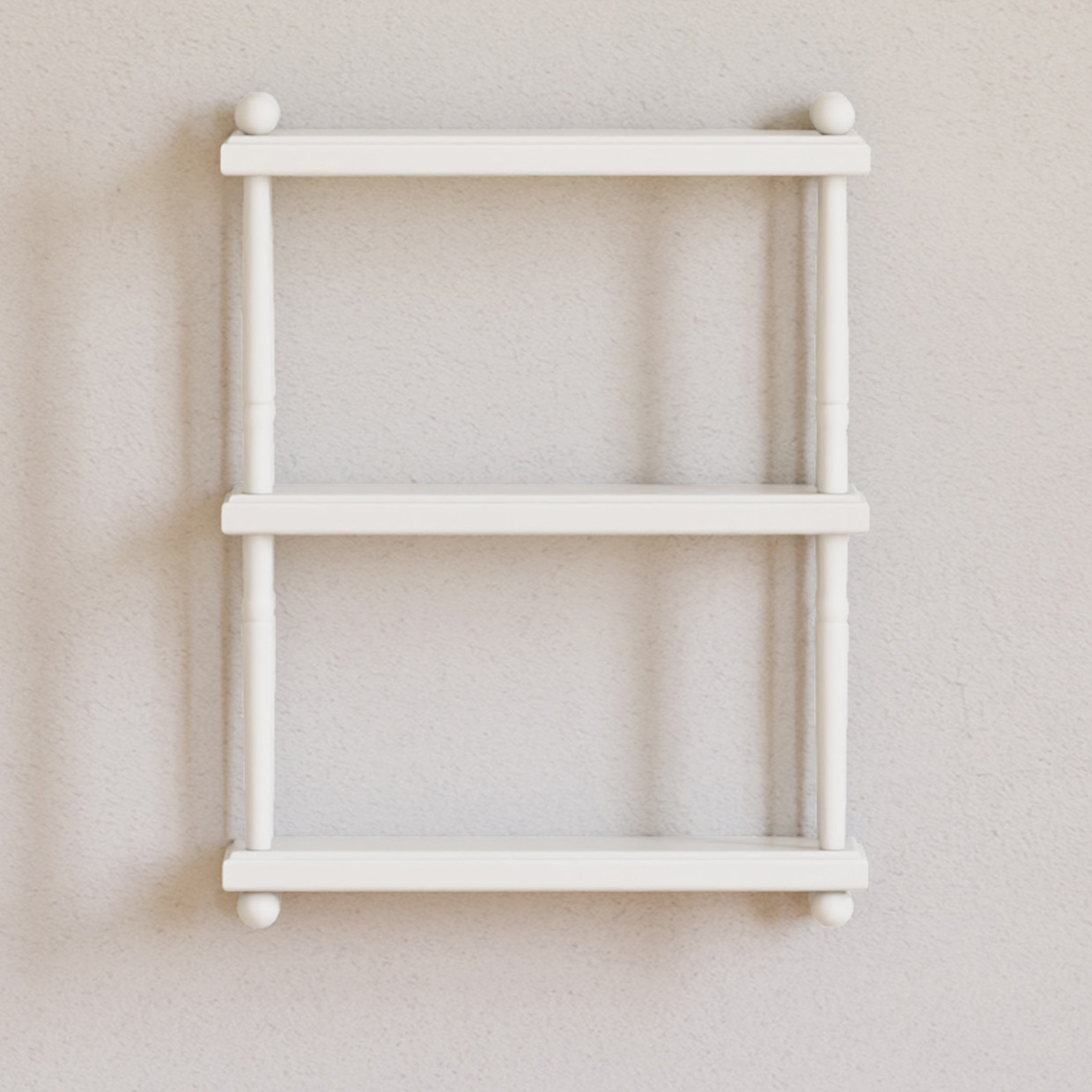 Namesake Liberty Tiered Wall Shelf - Warm White, Contemporary.