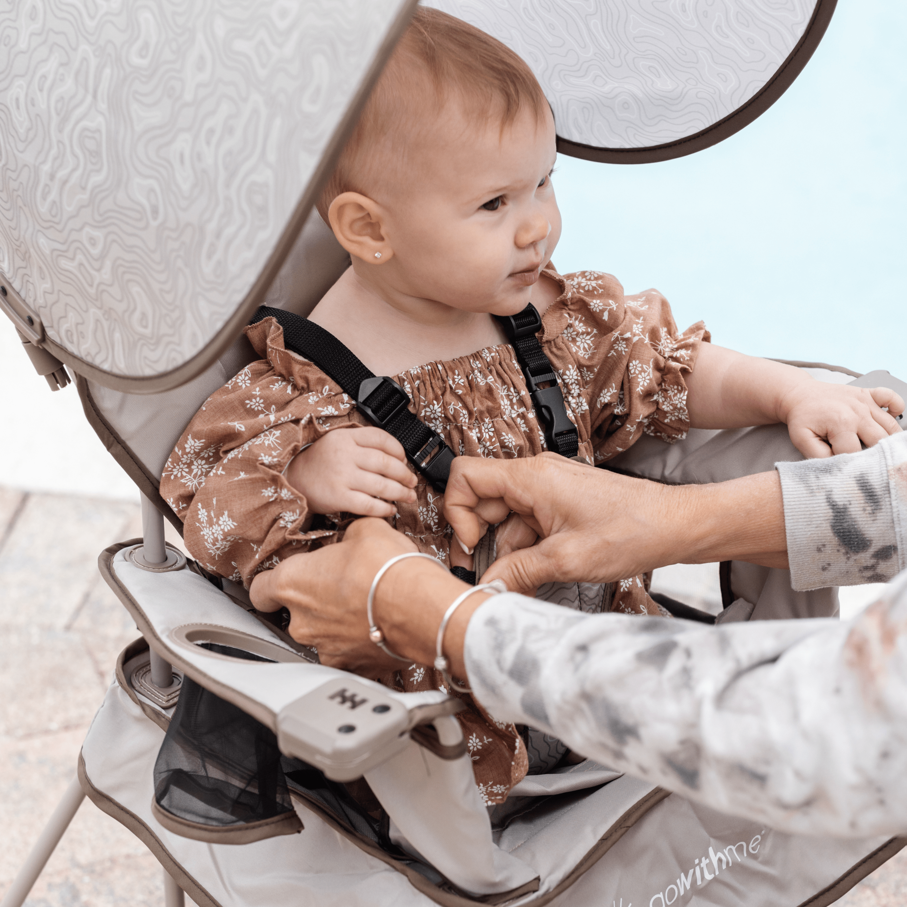 Baby Delight Go With Me Venture Deluxe Portable Chair - Sandstone.