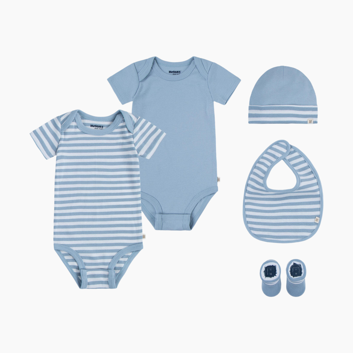 Huggies 5-Pack Gift Box Set - Blue Fog, 0-6 M.