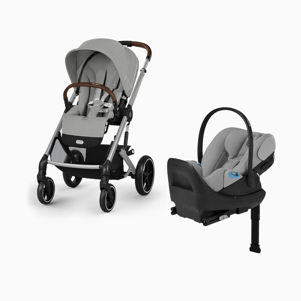 Cybex Balios S Lux + Cloud G Pro Travel System - Stone Grey.