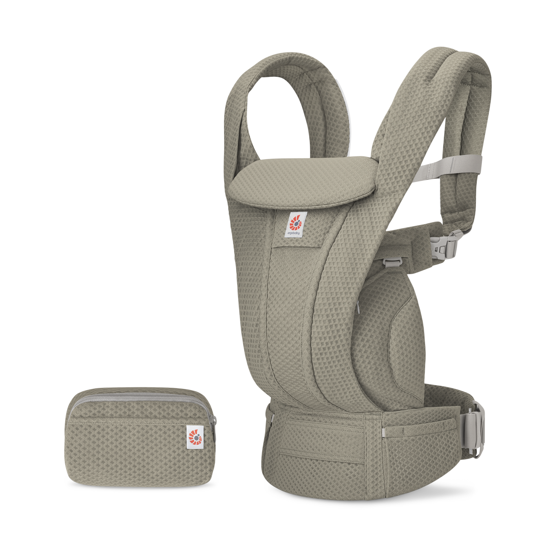 Ergobaby Omni Deluxe Carrier - Soft Olive Mesh.