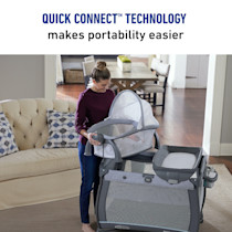 Graco Pack n Play Quick Connect Portable Bassinet Playard Alex