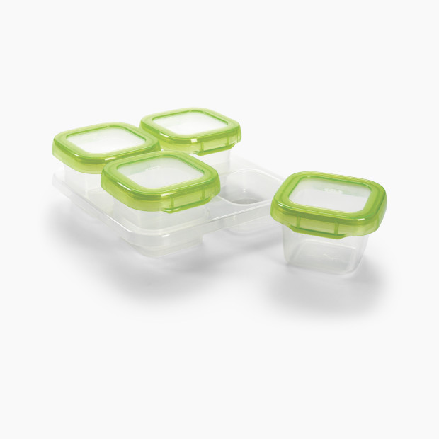 OXO Tot Baby Blocks 4oz Freezer Storage Containers - Green.