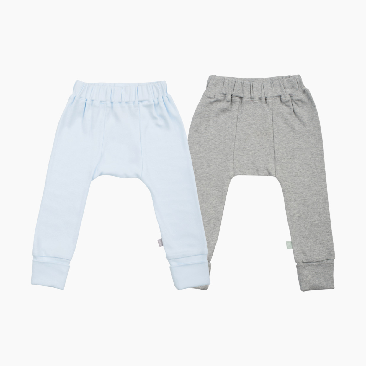 Finn + Emma Organic Cotton Basics Pant (2 Pack) - Blue/Grey, 6-9 Months.