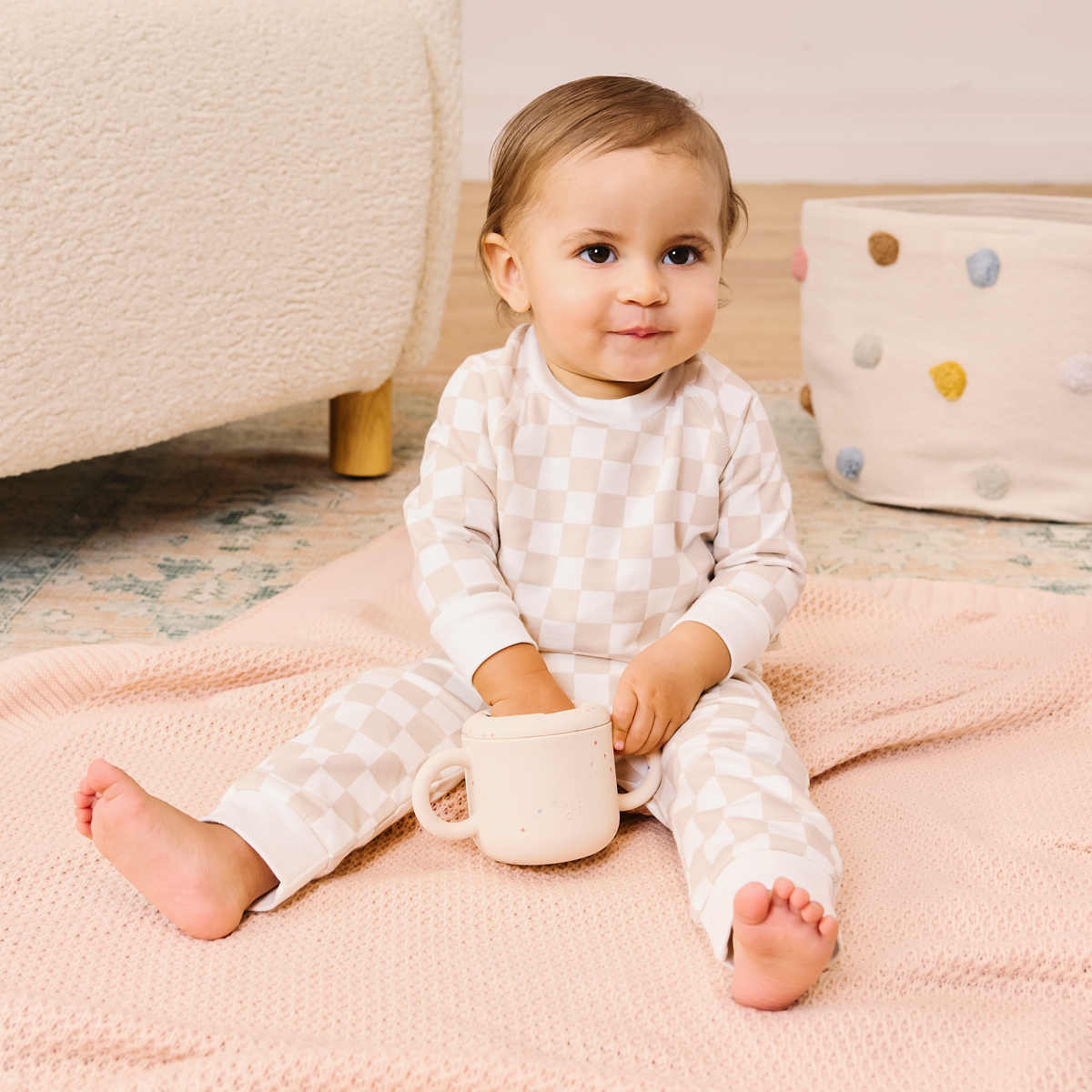 Tiny Kind 2-Piece Printed Sweatshirt & Jogger Set - Skate Check, 6-9 M.