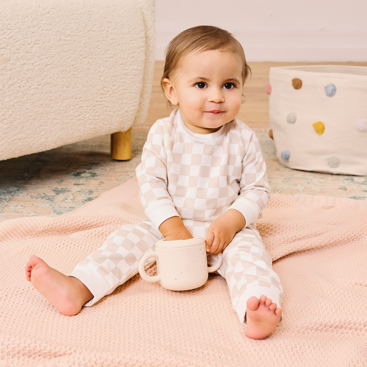 Tiny Kind 2-Piece Printed Sweatshirt & Jogger Set - Skate Check, 6-9 M.