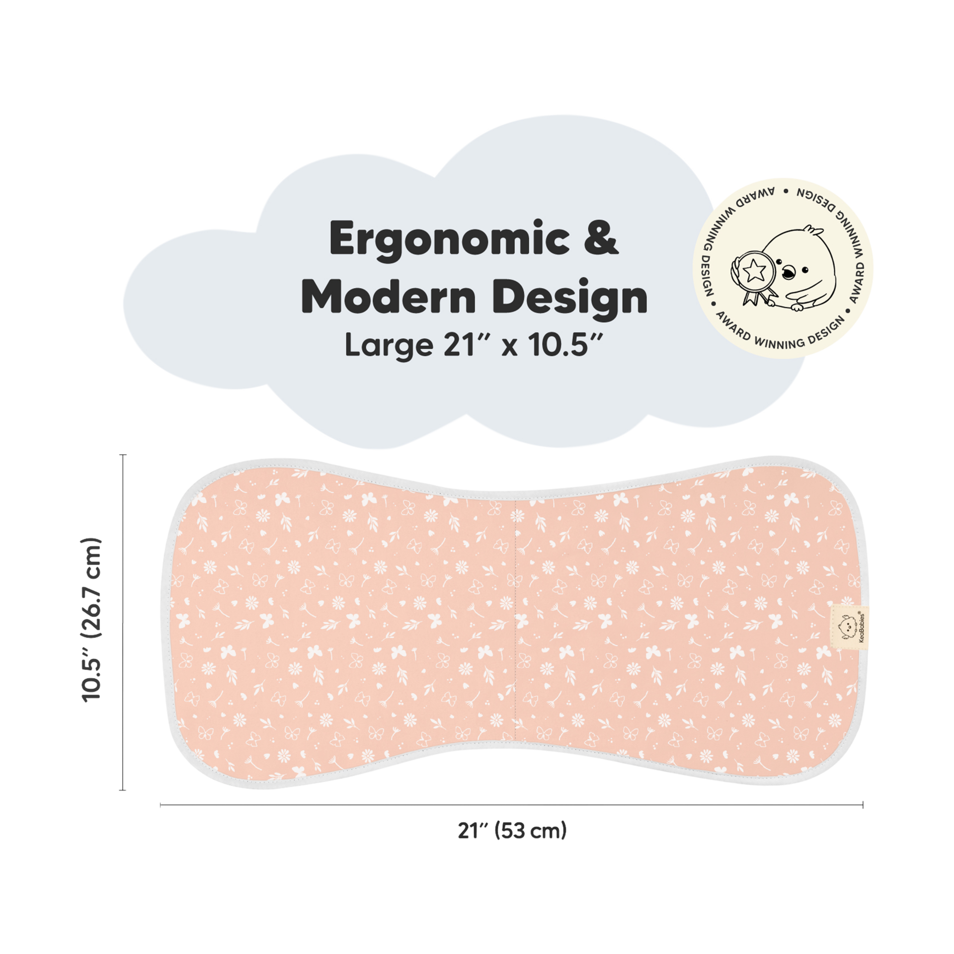 KeaBabies Urban Burp Cloths (5 Pack) Butterflies Babylist Shop