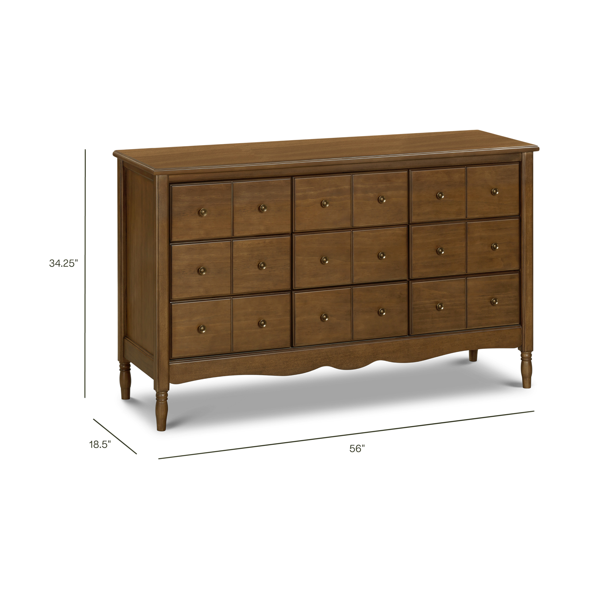 Namesake Liberty 9-Drawer Assembled Dresser - Natural Walnut.
