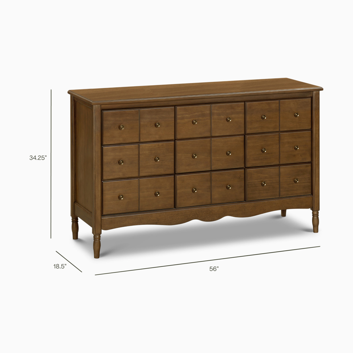 Namesake Liberty 9-Drawer Assembled Dresser - Natural Walnut.