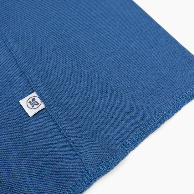 Honest Baby Clothing 10-Pack Organic Cotton Tri-fold Burp Cloths - Blue Rainbow Gem, Os.