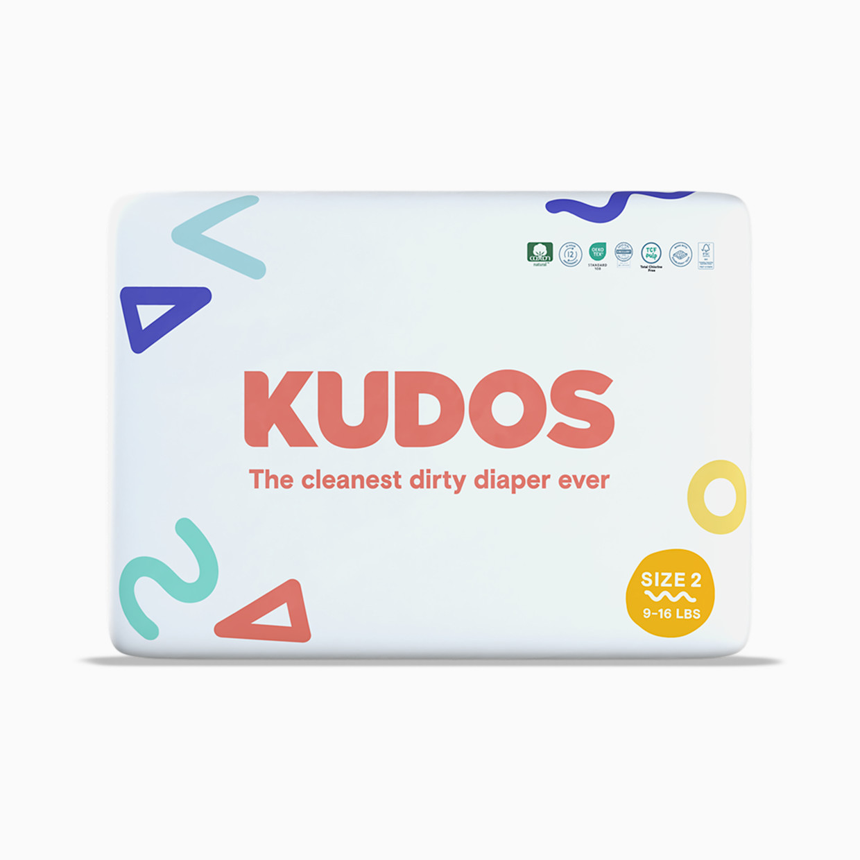 Kudos Diapers, Monthly Supply - Size 2, 192 Count.