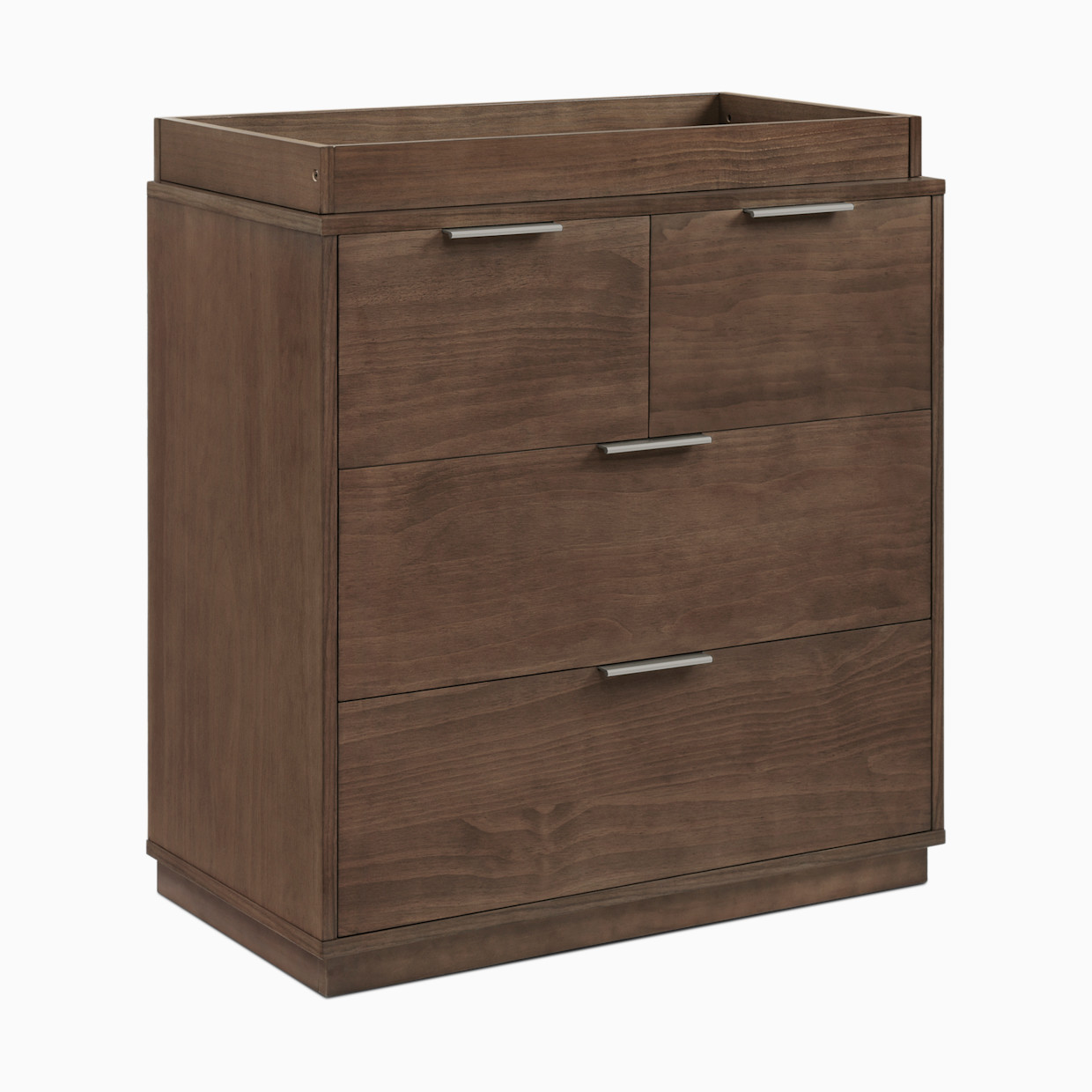 Delta Children Forever 4 Drawer Dresser with Changing Top and Interlocking Drawers - Teak Brown.