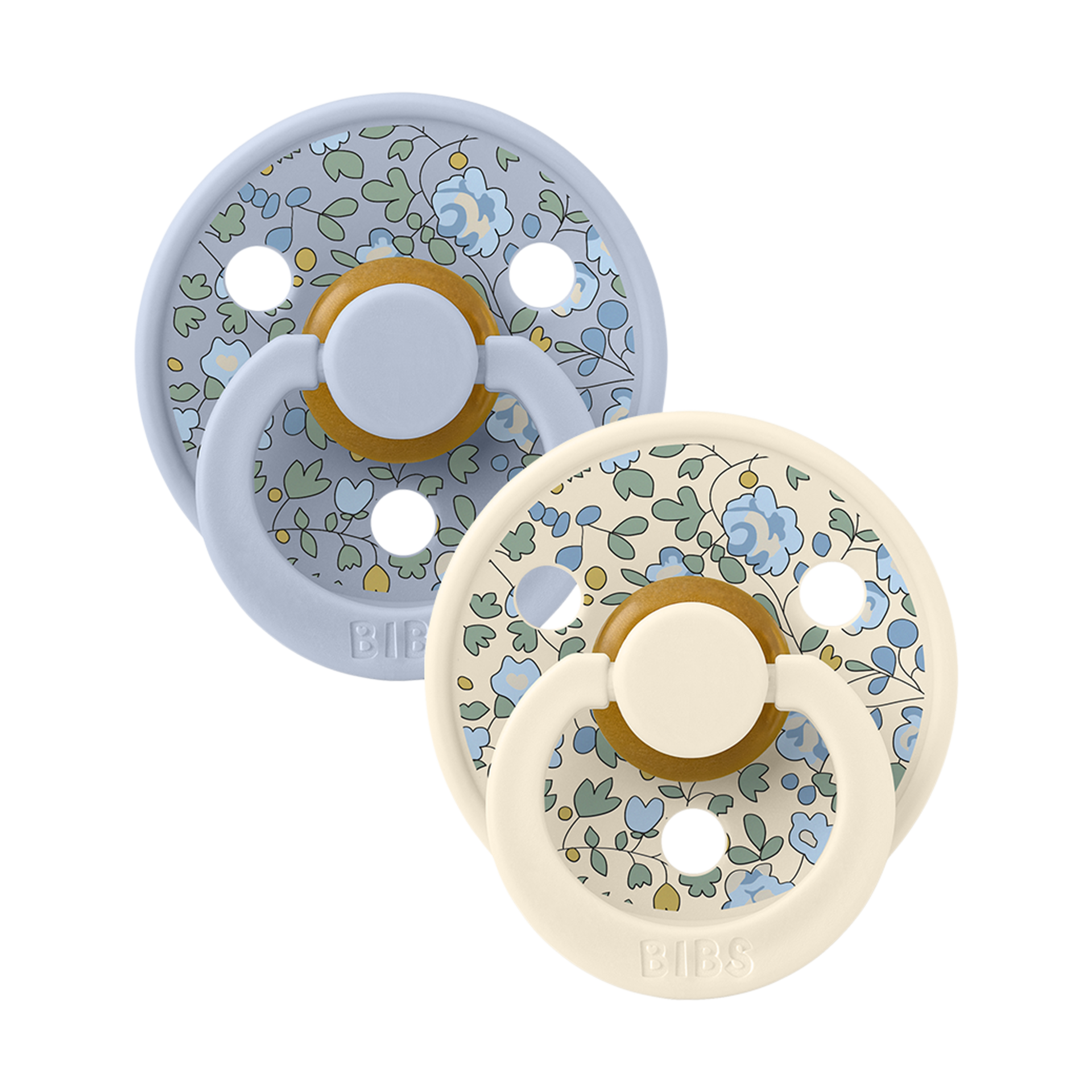 BIBS BIBS x LIBERTY Colour Natural Rubber Pacificier (2-pack).